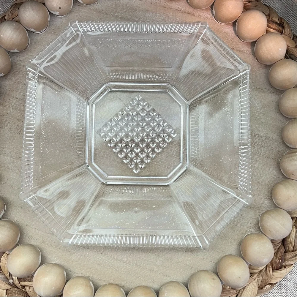 Bryce Glass | Pleat and Panel | 7 in. Salad Plate | Pressed Glass | Antique